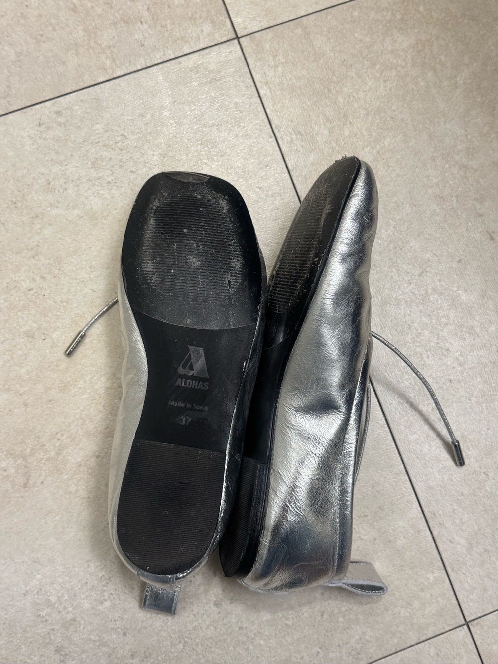 Alohas Rosalind Flats - Silver Shimmer - Picture 3 of 4